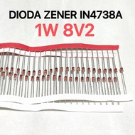(10 PCS) Zener Diode 1W 8V2 8.2V 1N4738A IN4738A 4738A