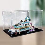 Transparent Acrylic Display Box For Lego 41015 Dolphin Cruise Ship Handmade Display Case Dustproof C