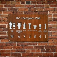 The Champions Wall Liverpooll Football Club Wall Art Poster Metal Tin Sign Wall Decor Sign Merchandise Accessories