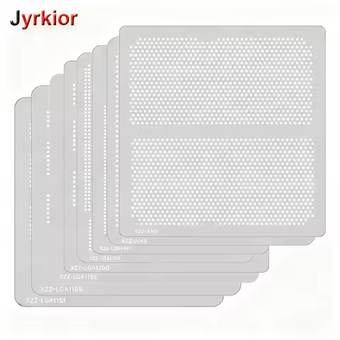 XZZ 0.12mm Computer Motherboard CPU Socket BGA Reballing Stencil for Intel LGA 1151/1155/1156/1200/1