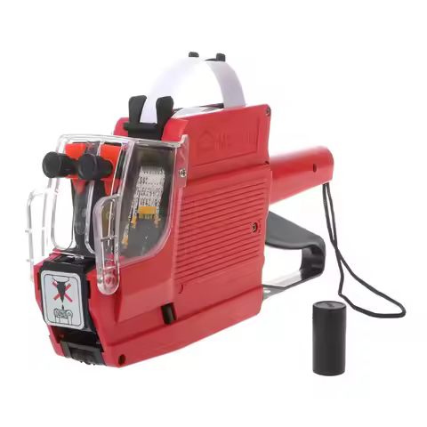 G5AA MX-6600 10 Digits Two-line Labeller Price Tag Gun Label 2 Lines For Retail Store Pricing Tag Di