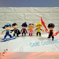Boboiboy Action figure set Of 6 Miniature Cake Decorations