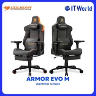 Cougar Armor Evo M 5D Adjustable Armrest with Footrest Gaming Chair - Black/Yellow | Black/Orange