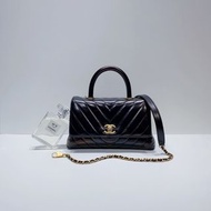 Chanel Small Chevron Coco Handle
