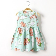 Baby Girl Cute Floral Dress Girl Sleeveless Dress 6M-5Years