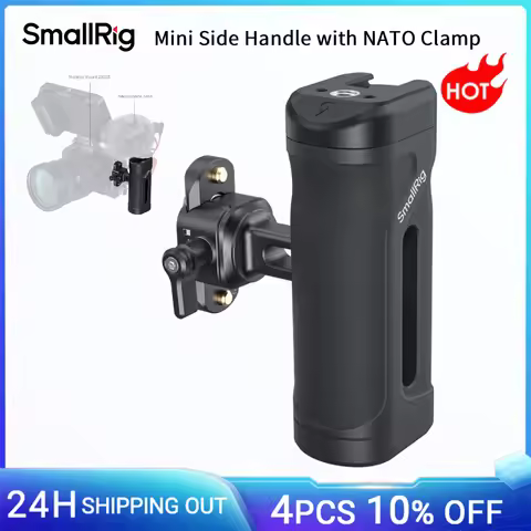 SmallRig Mini Side Handle with NATO Clamp NATO Rail Lightweight Cage Grip for Sony for DSLR, Hand Up