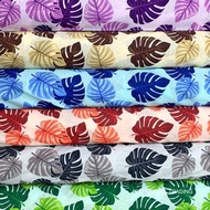Polyester printed floral fabric/ Kain Langsir Corak Daun  Bidang 60" (Price for 0.5 meter)