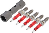 Windance 5pcs High Performance 3 Electrode Spark Plug for Motorcycle ATV Scooter Pit Dirt Bike Quadw
