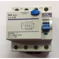 Maxguard 40A/63A/100A 4P Type AC RCCB/ELCB