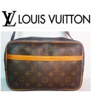 LV 路易威登 老花 Louis Vuitton 原花 記者包 斜背包(M45254)肩背包 真品 男女適用 原花