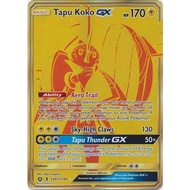 Pokemon TCG Card Tapu Koko GX SM Hidden Fates SV93/SV94 Gold Secret