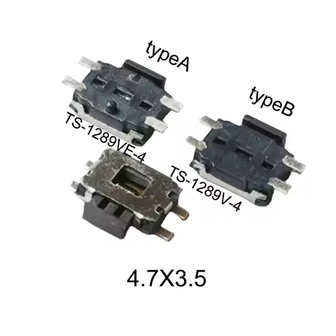 Tape Packing 20PCS 4.7X3.5 Momentary Tactile Button Push Button 12V Reset Button Switch 4Pin SMD Mid