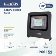 50W Watt IP66 Slim LED Flood Light Slim Cosmo Luxen LED Flood Light