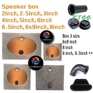 2inch, 2.5 inch, 3inch, 3.5inch,4inch, 5 inch, 6 inch, 6.5 inch 6X9 inch, 8 inchWoofer Speaker box 2