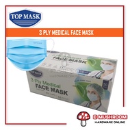 Top Mask Medical Face Mask 3 ply Medicos Surgical Mask Medical Mask 3 ply Medical Surgical Mask 口罩一次