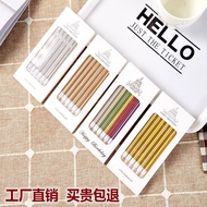 LILIN [METALLIC PENCIL Candle] Long Straight Metallic Birthday Candle, Gold Silver Rainbow Metallic 