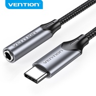 Vention USB C to 3.5mm Audio Adapter DAC Chip Type C to 3.5mm Earphone Jack Adapter 0.1m 10m for Mei