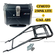 CFMOTO 250NK LITE PLASTIC ARUMI G36L & MONORACK HEAVY DUTY CF MOTO 250 NK CARRIER RACK TOP BOX