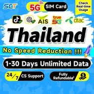 Wefly Thailand SIM Card 5G 1-30 Days 500MB-10GB Unlimited Data SIM Thailand Data dtac/Truemove