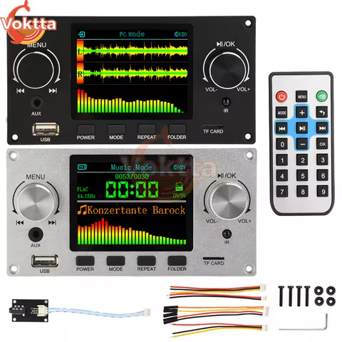 2.8 Inch TFT Color Screen DIY Lossless Audio Decoding Board Module Kit DC 4.5-5.0V I2S Digital Audio