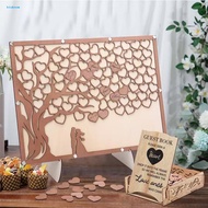 Wedding Guest Book Party Guest Book Wooden Heart Guest Book Alternative – Love Tree Frame for Weddin