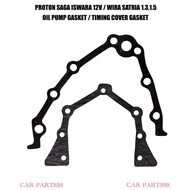 PROTON SAGA ISWARA 12V / WIRA SATRIA 1.3,1.5 OIL PUMP GASKET / TIMING COVER GASKET