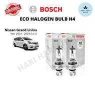 Original BOSCH Eco Halogen H4 Headlight Bulb 12V 60/55W H4 Bulb for Nissan Grand Livina (2014-2019 (