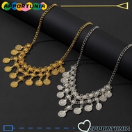 APPORTUNIA Tassel Necklace, Bohemian Style Vintage Coin Necklace, Multipurpose Versatile Bohemian Ne