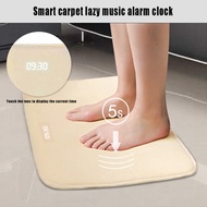 Alarm Clock Stand on Pressure Sensitive Battery Smart Alarm Clock Mat Floor Rug LED Time