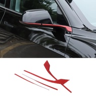 FZ For Tesla Model 3 2023-2026 Soft Carbon Fiber Car Rearview Mirror Anti-collision Strip Protection