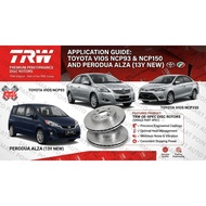TRW NCP93/NCP150/ALZA(AFTER 13Y)  DISC ROTOR (FRONT) 1SET (LEFT/RIGHT) DF4806