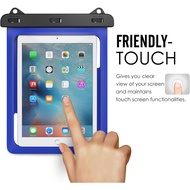 MoKo Waterproof Tablet Case Compatible with iPad Mini 6 iPad 9/6/5/4/3/2 iPad Pro 9.7 iPad Air 5 10.9/3/2 Samsung Tab S4/S3/S2Tab A 9.7 Galaxy Note 8 Tab E 9.6 Tablet Pouch Dry Bag