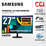 Samsung 27" LS27D360GAEXXS 100HZ 4MS FHD FreeSync Eye Care Essential Curved Monitor