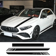 Car Hood Decal Side Stripes Skirt Sticker for Mercedes Benz A Class A45S W177 V177 A35 A45 W176 AMG 
