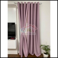 100% Plain Blackout Ring Curtain - Sold Per Piece 7 Feet (60x85 inches)