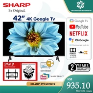 Sharp 42 Inch AQUOS  Google TV  slim bezel Youtube Netflix smart tv 2K FULL HD  HDR10 42"