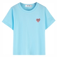 🔥HOT🔥 PLAY CDG Embroidery heart kids shirt Cotton kids short sleeve shirts boys girls Kids tshirt KW