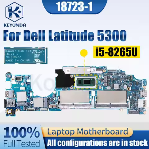 18723-1 For Dell Latitude 5300 Notebook Mainboard 0H69YG 0RNH4K Core I5-8265U I5-8365U DDR4 Laptop M