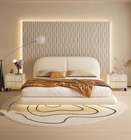 HOMIE LIFE Floating bed เตียงลอย Fabric Bed frame Luxury เตียงนอน  5ฟุต 6 ฟุต bedroom queen size ฐานเตียง H02