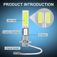 H1 H3 H27 881 H27 880 COB LED Bulb Light 10W Car Fog Light Super Bright 6000k White