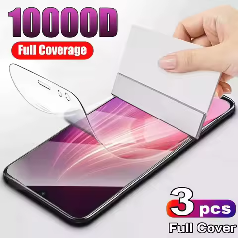 3PCS 9D Hydrogel Film For Xiaomi Redmi 4X 5 Plus 5A 6A 7A 8A 9A 9C Note 6 7 8 8T 9 9S Pro Max K20 K3