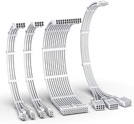 EZDIY-FAB PCIE 5.0 Sleeved Cable Kit, 16AWG PSU Extension, 24PIN-ATX/(4+4) PIN-EPS/(12+4) PIN to 3X 