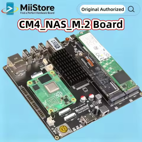 Raspberry Pi CM4_NAS_M.2 Board, 3* NVME SSD, M.2 Support 22110 2280 2242, 2.5Gbps ETH and GIGA Ether