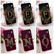 For Google Pixel 9 5G G2YBB Case Popular Printed Letters A-Z Silicone TPU Black Cover For Google Pix