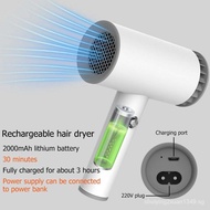 [Ready stock]Rechargeable Cordless Hair Dryer Versatile Portable Tools DC Hairdressing