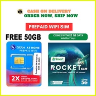 ▼  ◕ Globe at Home Prepaid Wifi Sim FREE 10GB DATA and Rocket Sim 20GB