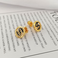 24K Emas murah Earring -Anting-Anting Ohm,Sunskrit,Dollar,Sempoa -EE221-EE222-EE223-EE224-EE225-EE22