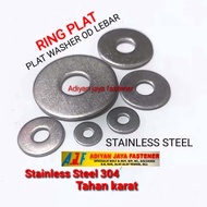 304 Stainless Steel PlateRing flat Washer/ width m.3(100pcs)_m.4(100pcs)_m.5(100pcs)_m.6(50pcs)