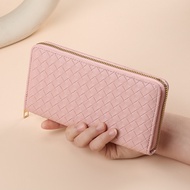 Cross-border Trend Woven Long PVC Wallet 1 Fold Shenmeisi 1889-12 Synthetic Lining Expandable Daily 