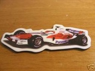 TOYOTA豐田車隊 要退出F1   2005 F1 MODEL CAR MAGNET 賽車絕版造型磁鐵